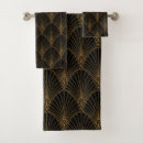 Search for art deco bath towels Black