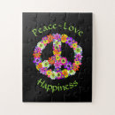 Search for peace sign puzzles Boho