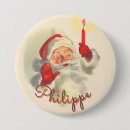 Search for name tag buttons Santa