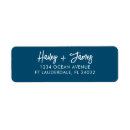 Search for married couple return address labels Calligraphy