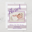 Search for baby blessing invitations Purple