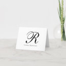 Search for monogrammed folded note cards Professional