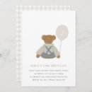 Search for teddy bear picnic birthday invitations Blue