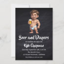 Search for dad diaper party invitations Beer and diapers