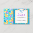 Search for rubber business cards Nanny