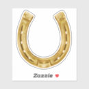 Search for gold horseshoe stickers Lucky