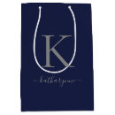 Search for navy blue gift bags Monogrammed