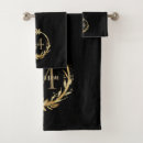 Search for black bath towels Initial