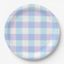 Search for purple gingham paper plates Pastel