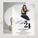 Search for black and white 21st birthday invitations Twenty one