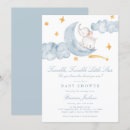 Search for moon and stars baby boy shower invitations For her