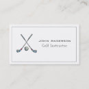 Search for golf instructor business cards Golfer