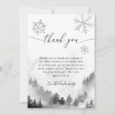 Search for snowflake thank you cards Winter wonderland