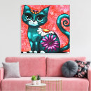 Search for whimsical canvas prints Cat