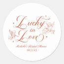 Search for lucky in love stickers Bridal shower