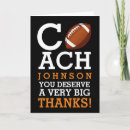 Search for football thank you cards Coach