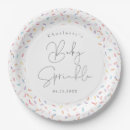 Search for baby sprinkle paper plates Cute