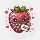 Search for chocolate strawberries stickers Red