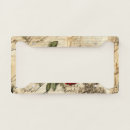Search for vintage license plate frames Vintage floral pattern