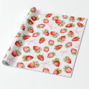 Search for strawberry wrapping paper Berry first birthday