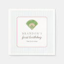 Search for baseball napkins First birthday boy