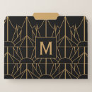 Search for black and gold folders Initial