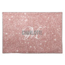 Search for rose gold placemats Glitter