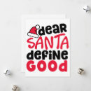 Search for dear santa define good cards Red