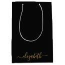 Search for black and gold gift bags Monogrammed