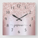 Search for rose gold clocks Blush pink