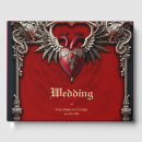 Search for gothic wedding guest books Heart