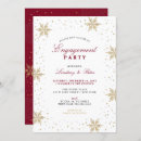Search for winter engagement party invitations Red