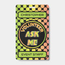 Search for event badges Volunteer