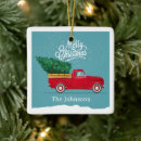 Search for red truck ornaments Country