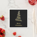 Search for black and white christmas napkins Merry