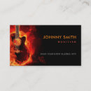 Search for rock and roll business cards Guitar player