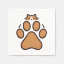 Search for paw print napkins Kitten