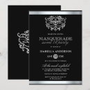 Search for black and silver invitations Party