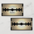 Search for razor blade business cards Barbershop