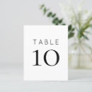Search for elegant black and white table cards Typography