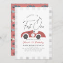 Search for cars birthday invitations Race car