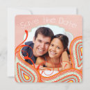Search for orange blue save the dates Peach