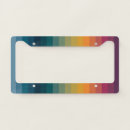 Search for rainbow license plate frames Stripes