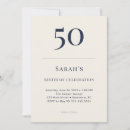Search for formal 50th birthday invitations Typography