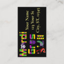 Search for mardi gras business cards Fat tuesday