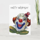 Search for clown birthday cards Creepy