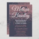 Search for rose gold glitter wedding invitations Chic