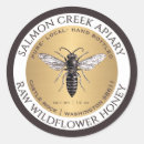 Search for gold bee stickers Honey