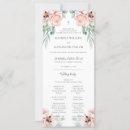Search for floral wedding programs Calligraphy script
