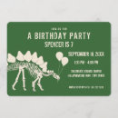 Search for dinosaur bones invitations Prehistoric